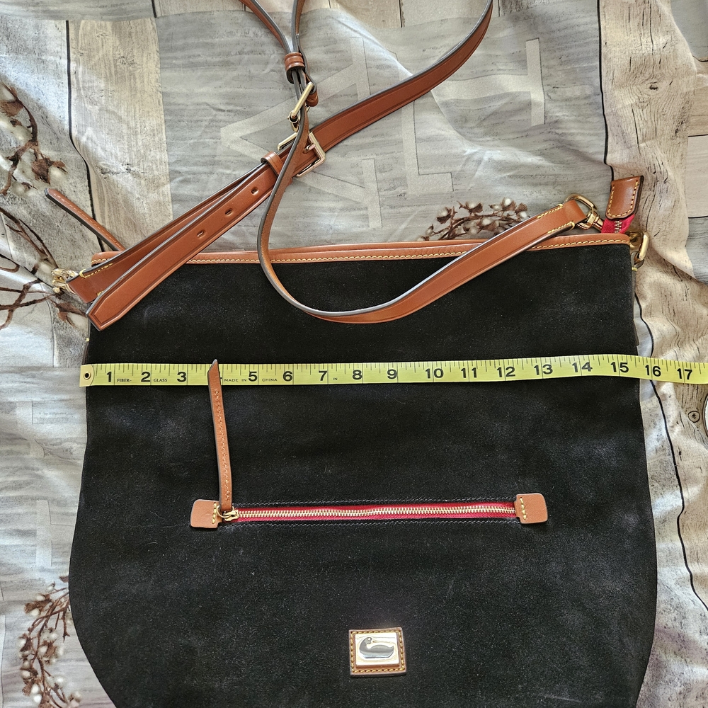 Dooney & Bourke Black and Brown Crossbody Bag with Leather Accents - Picture 4 of 8